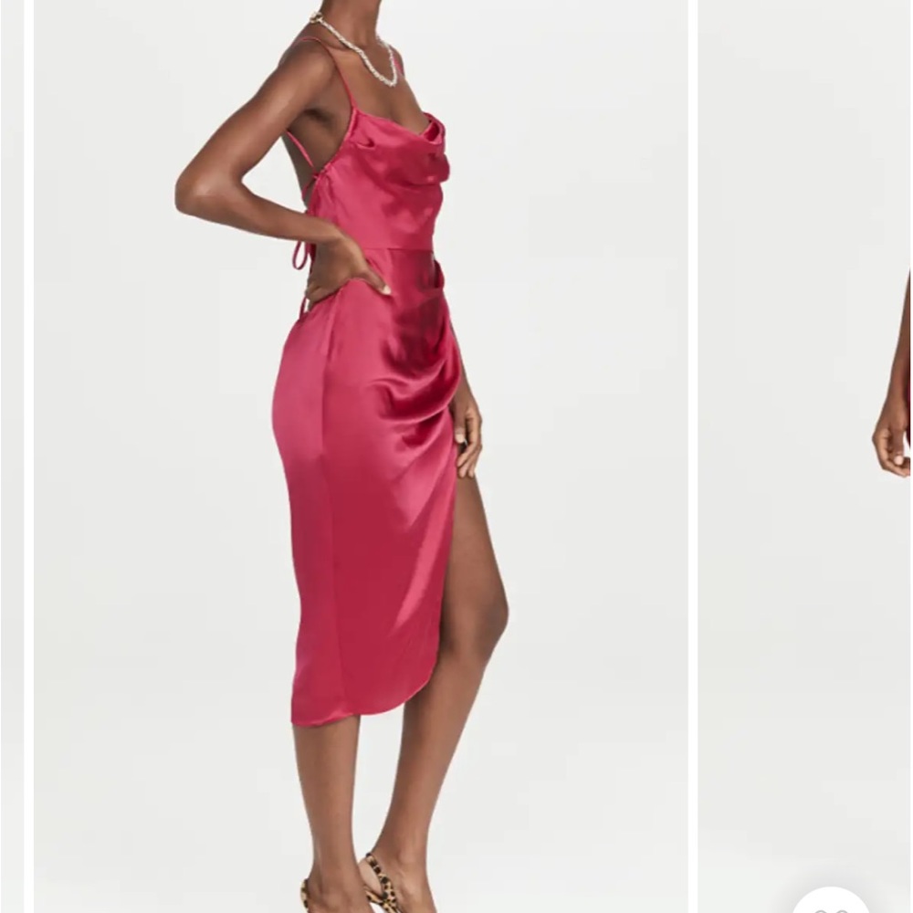Amanda Uprichard Jasalina Cowl Neck Silk Gown
